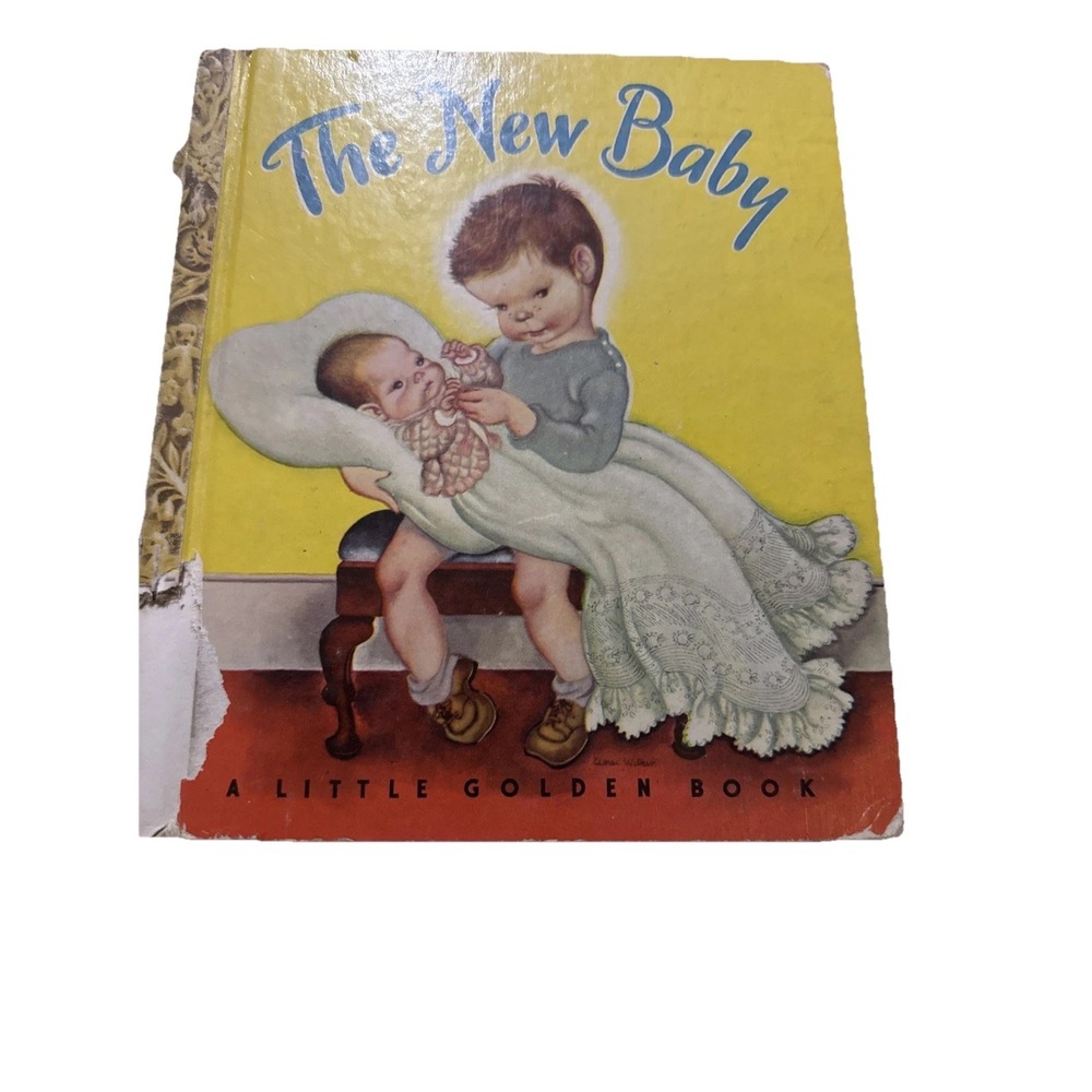 The New Baby #41 A Little Golden‎ Book "F" Edition 1948